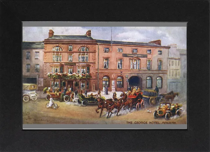Impresión enmarcada : El hotel George, Penrith, Cumbria Impresión enmarcada : El hotel George, Penrith, Cumbria