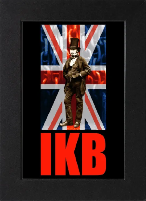 Impresión enmarcada : El Isambard Kingdom Brunel, bandera del Union Jack - diseño de t-shirt o impresión en papel Impresión enmarcada : El Isambard Kingdom Brunel, bandera del Union Jack - diseño de t-shirt o impresión en papel