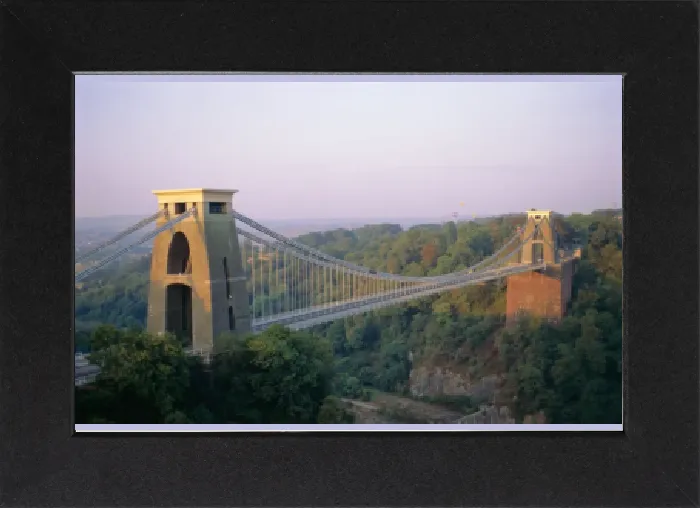 Impresión enmarcada : Ponte de Clifton de Suspensión construida por Brunel en Bristol y el río Avon en Inglaterra Reino Unido Impresión enmarcada : Ponte de Clifton de Suspensión construida por Brunel en Bristol y el río Avon en Inglaterra Reino Unido