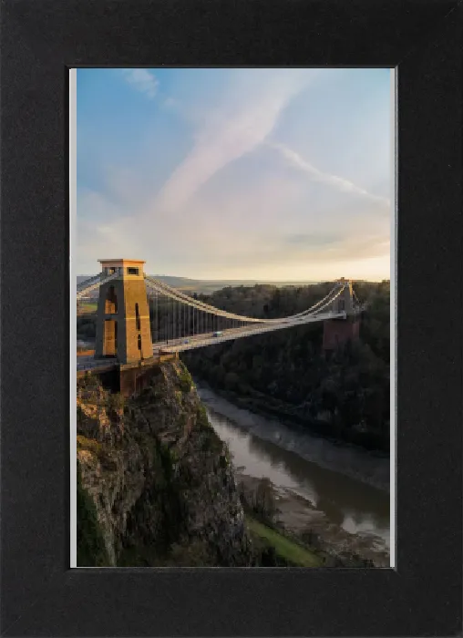 Impresión enmarcada : Puente de Sustentación de Clifton Bristol