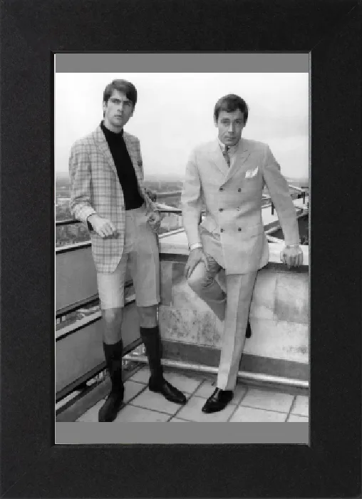 Impresión enmarcada : Moda 1960. La última colección de trajes de hombre y ropa casual de Suecia. Impresión enmarcada : Moda 1960. La última colección de trajes de hombre y ropa casual de Suecia.