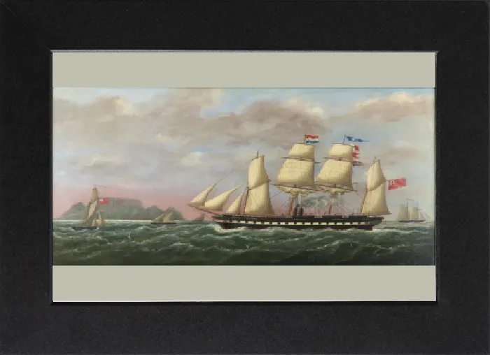 Impresión enmarcada : El SS Great Britain en la bahía de Table, 1852. Impresión enmarcada : El SS Great Britain en la bahía de Table, 1852.