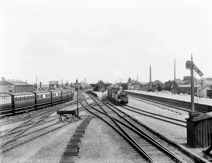 Impresión enmarcada : Estación de Didcot en el año 1904 CC97_02192