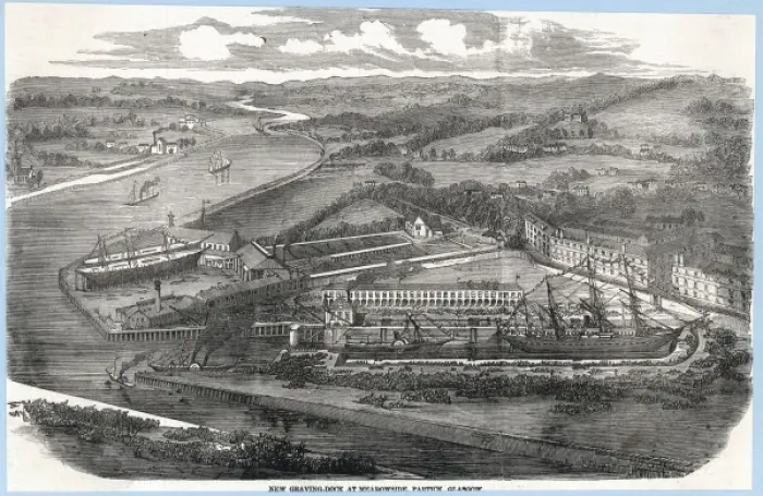 Impresión enmarcada : Puertos de Glasgow