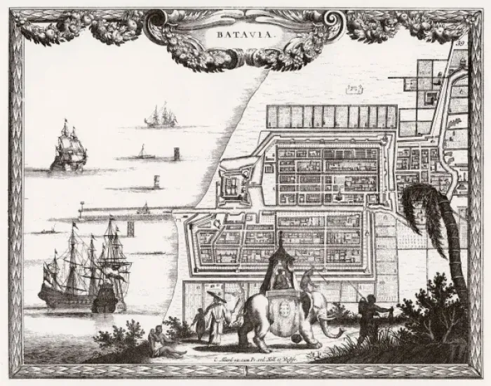 Impresión enmarcada : Java / Djakarta C 17 000