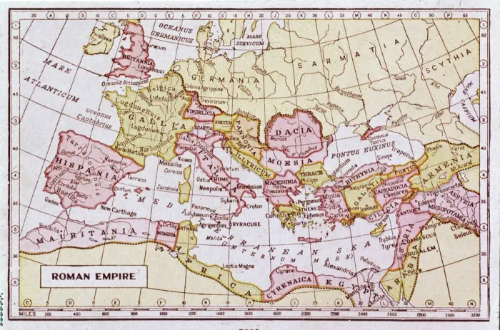Impresión enmarcada : Mapa del Imperio Romano