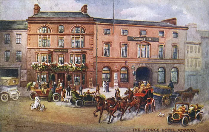 Impresión enmarcada : El hotel George, Penrith, Cumbria Impresión enmarcada : El hotel George, Penrith, Cumbria
