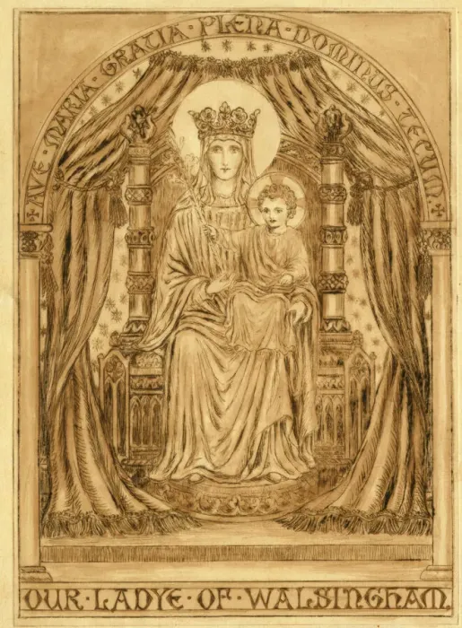 Impresión enmarcada : Nuestra Señora de las Milagrosas en la Abadía de San Juan Bautista a Nuestro Padre Jesús y María