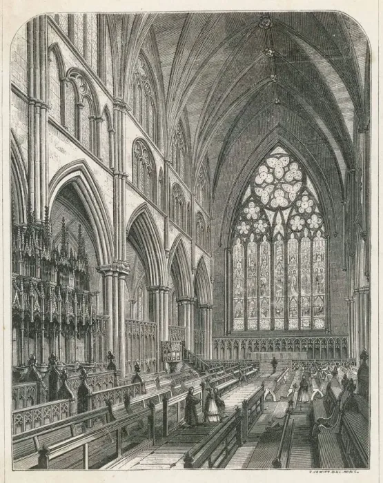 Impresión enmarcada : Catedral de Ripón Interiores