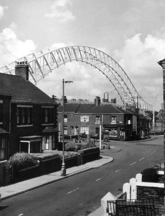 Impresión enmarcada : Ponte Runcorn-Widnes