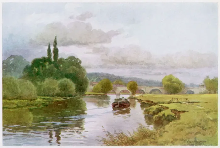 Impresión enmarcada : Río Támes  /  Wallingford, 1910