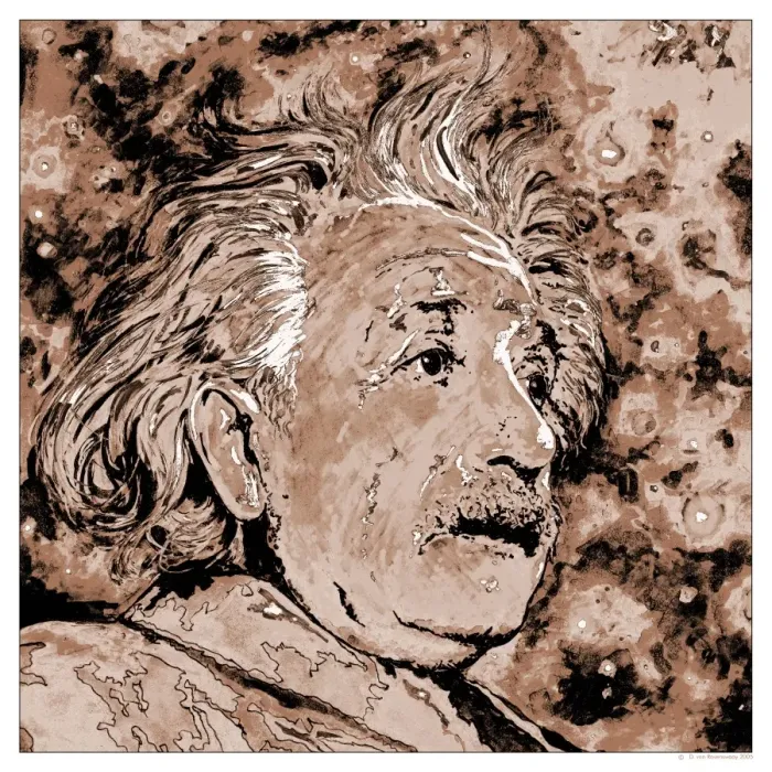 Impresión enmarcada : Alberto Einstein Impresión enmarcada : Alberto Einstein