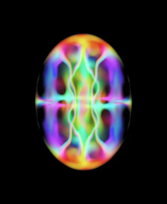 Impresión enmarcada : Condensa de Bose-Einstein simulación