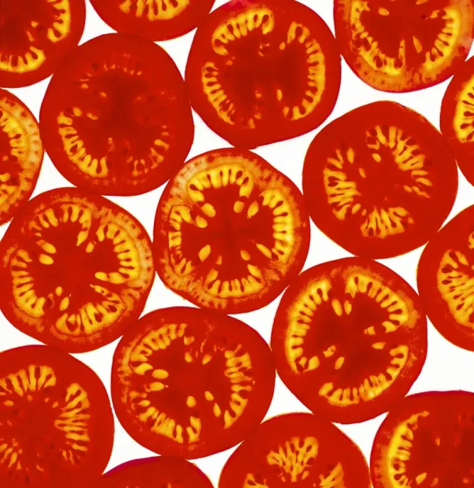 Impresión enmarcada : Rodajas de tomate