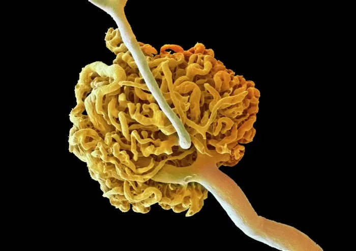 Impresión enmarcada : Glomérulo renal, SEM Impresión enmarcada : Glomérulo renal, SEM