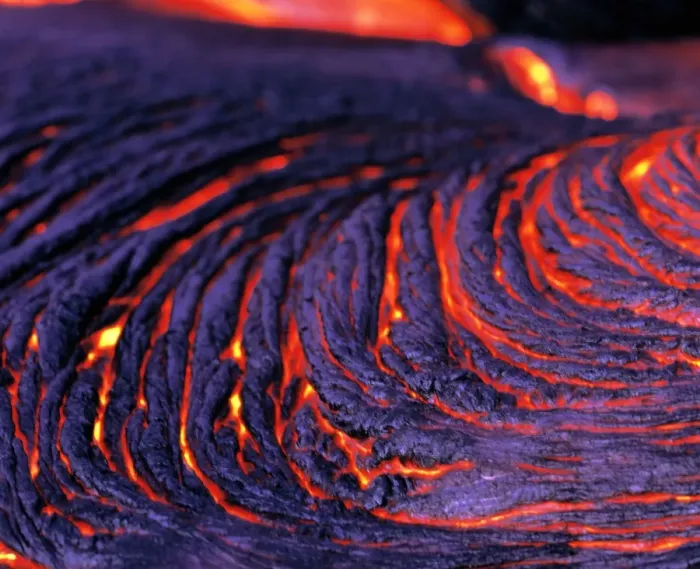 Impresión enmarcada : Corriente de lava