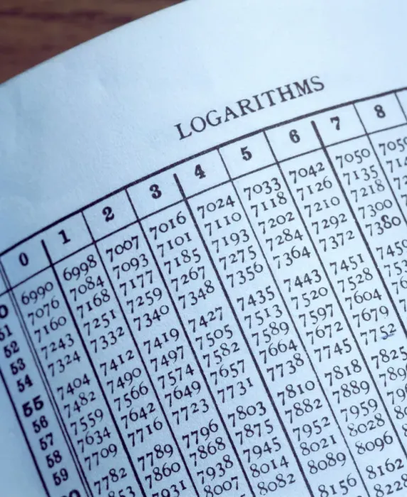 Impresión enmarcada : Tabla de logaritmo Impresión enmarcada : Tabla de logaritmo