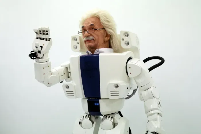 Impresión enmarcada : Robo Albert Einstein ondulando Impresión enmarcada : Robo Albert Einstein ondulando