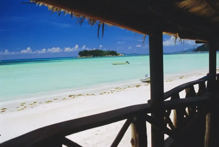 Impresión enmarcada : Playa en Anse Volbert Impresión enmarcada : Playa en Anse Volbert