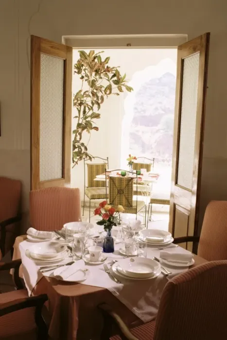 Impresión enmarcada : Salón de comidas