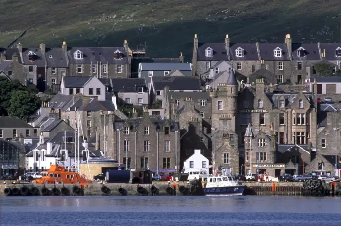 Impresión enmarcada : Paseo marítimo de Lerwick