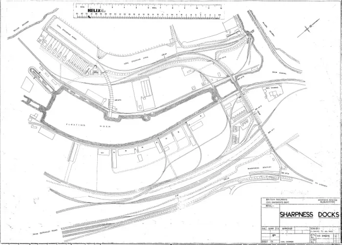 Impresión enmarcada : Plan de layout del muelle de afilado Impresión enmarcada : Plan de layout del muelle de afilado