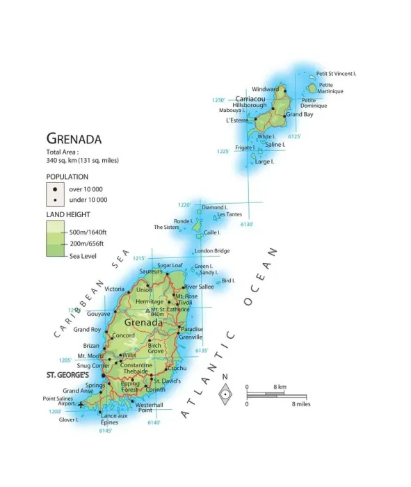 Impresión enmarcada : Mapa de Granada.