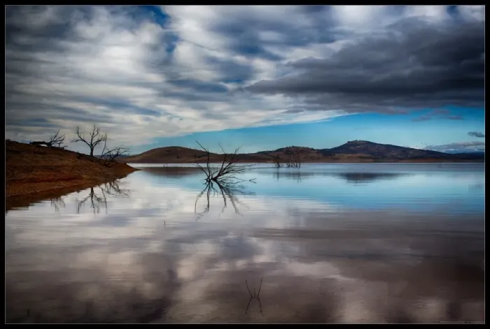 Impresión enmarcada : Lago Eucumbene