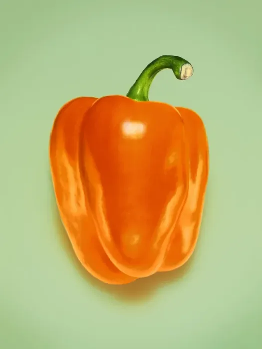 Impresión enmarcada : Pimiento Naranja
