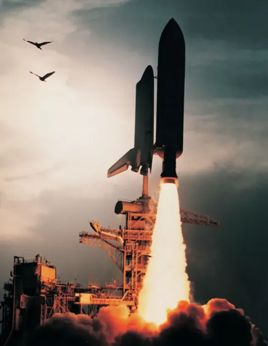 Impresión enmarcada : Lanzamiento de Discovery.