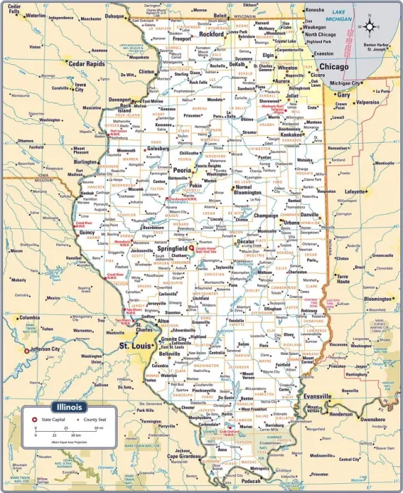 Impresión enmarcada : Mapas de Referencia