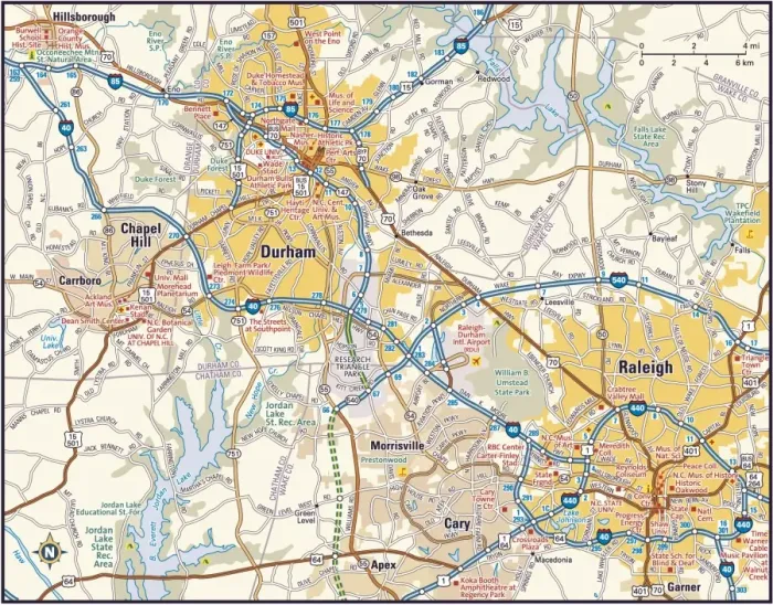 Impresión enmarcada : Mapas de Referencia