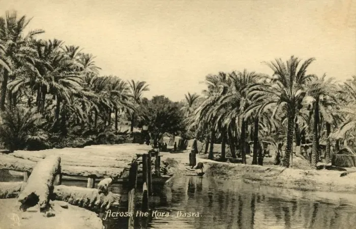 Impresión enmarcada : A través de la Kora, Basra, c1918-c1939. Creador: Desconocido.