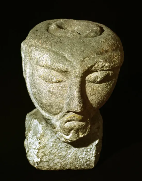 Impresión enmarcada : Maponus Head, dios celta. Impresión enmarcada : Maponus Head, dios celta.