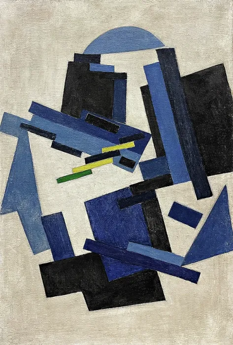 Impresión enmarcada : Composición No Objetiva, c1916. Creadora: Rozanova, Olga Vladimirovna (1886-1918).