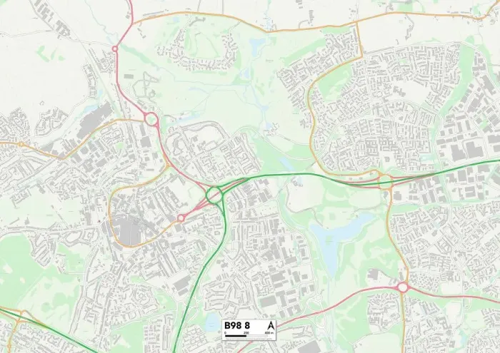 Impresión enmarcada : Redditch B98 8 Map