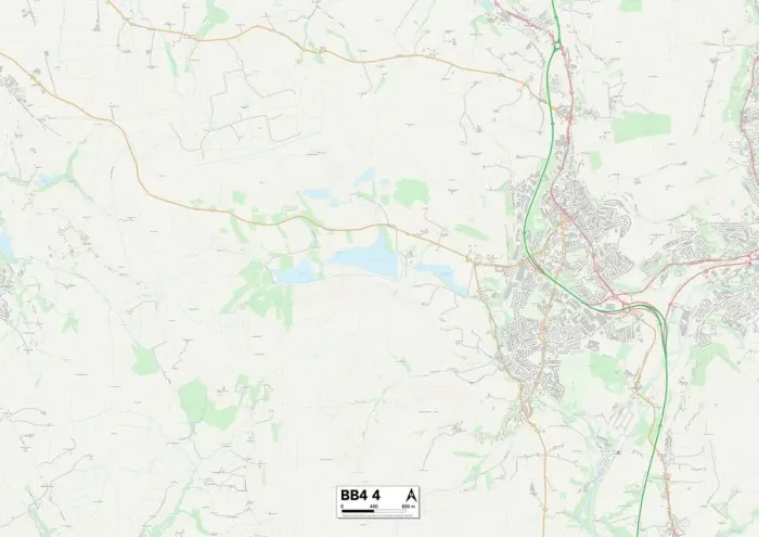 Impresión enmarcada : Rossendale BB4 4 Map Impresión enmarcada : Rossendale BB4 4 Map