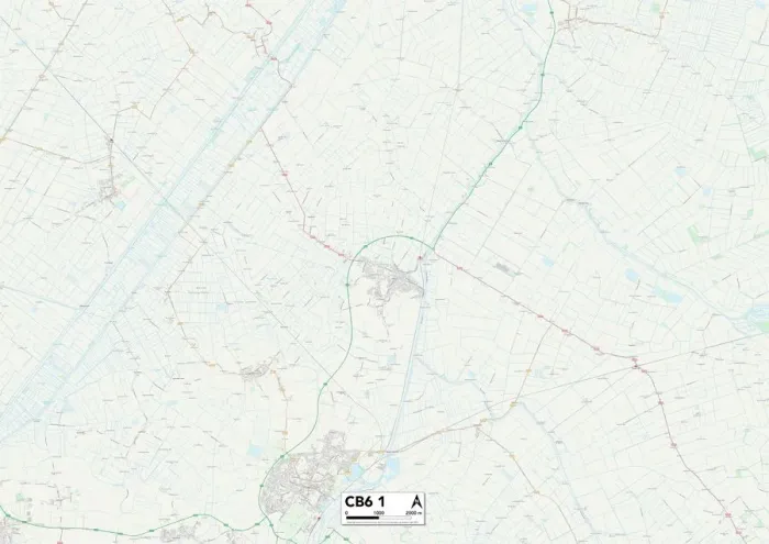 Impresión enmarcada : Ely CB6 1 Map Impresión enmarcada : Ely CB6 1 Map
