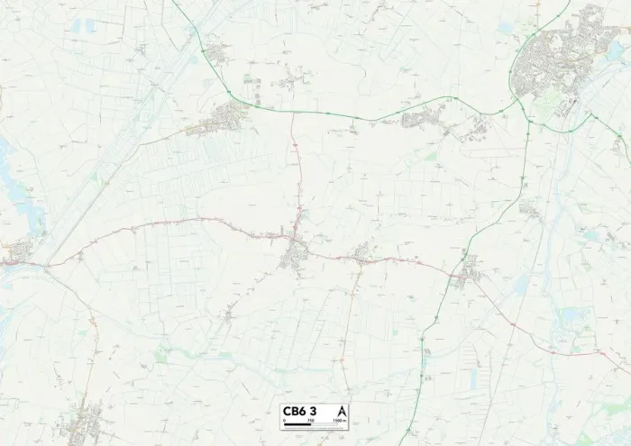 Impresión enmarcada : Ely CB6 3 Map Impresión enmarcada : Ely CB6 3 Map