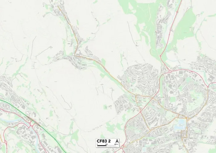 Impresión enmarcada : Caerphilly CF83 2 Map Impresión enmarcada : Caerphilly CF83 2 Map