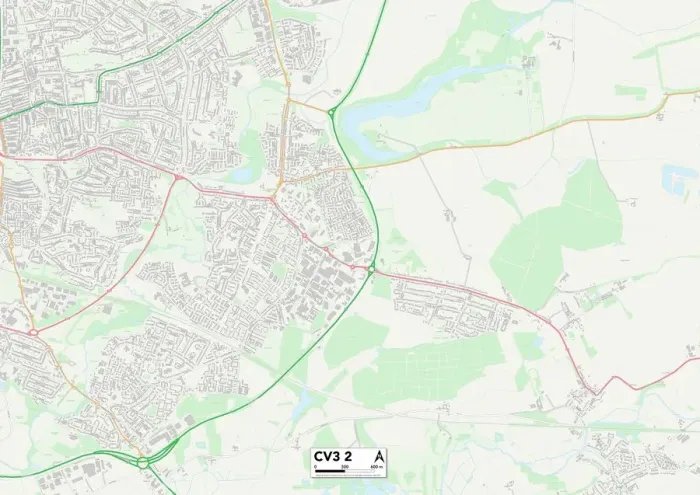 Impresión enmarcada : Coventry CV3 2 Map