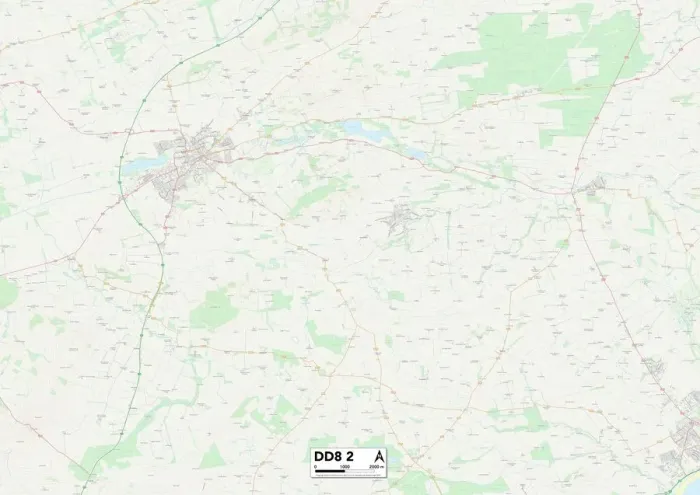 Impresión enmarcada : Angus DD8 2 Map Impresión enmarcada : Angus DD8 2 Map