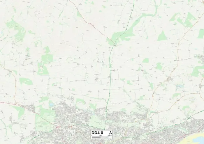 Impresión enmarcada : Dundee DD4 0 Map Impresión enmarcada : Dundee DD4 0 Map