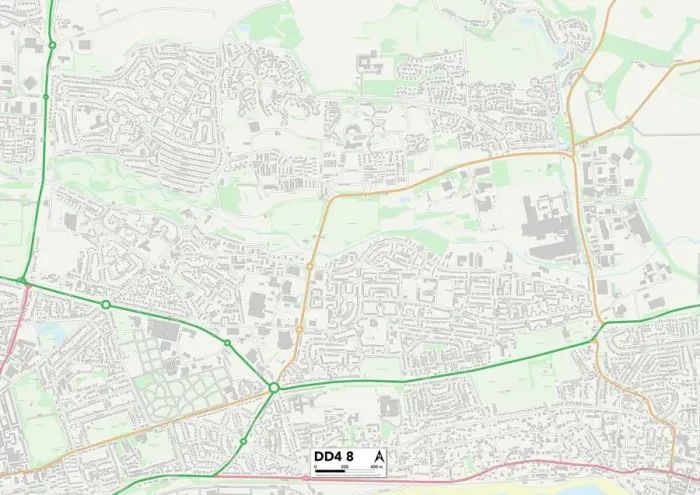 Impresión enmarcada : Dundee DD4 8 Map Impresión enmarcada : Dundee DD4 8 Map