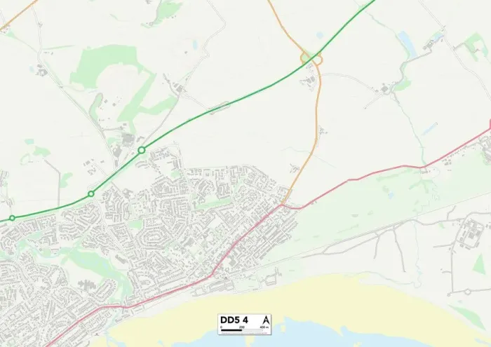 Impresión enmarcada : Dundee DD5 4 Map