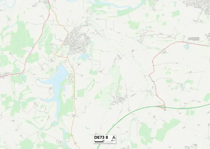 Impresión enmarcada : Derby DE73 8 Map