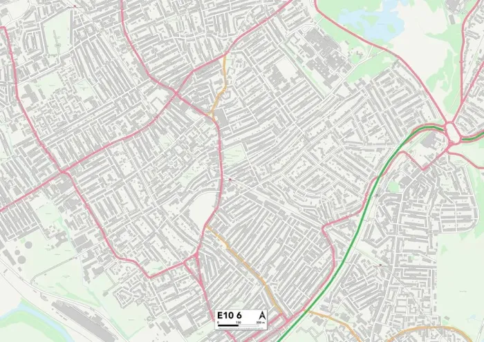 Impresión enmarcada : Hackney E10 6 Map Impresión enmarcada : Hackney E10 6 Map