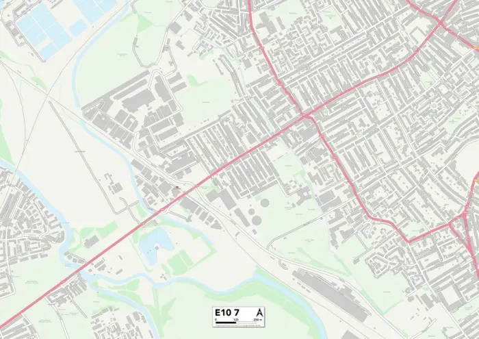 Impresión enmarcada : Hackney E10 7 Map Impresión enmarcada : Hackney E10 7 Map