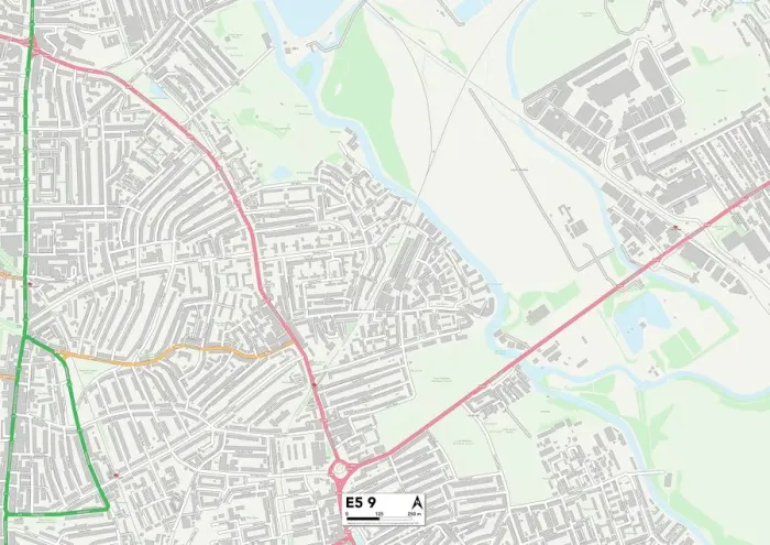 Impresión enmarcada : Hackney E5 9 Map Impresión enmarcada : Hackney E5 9 Map