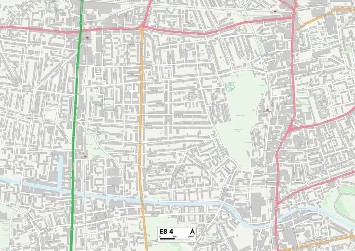 Impresión enmarcada : Hackney E8 4 Map Impresión enmarcada : Hackney E8 4 Map